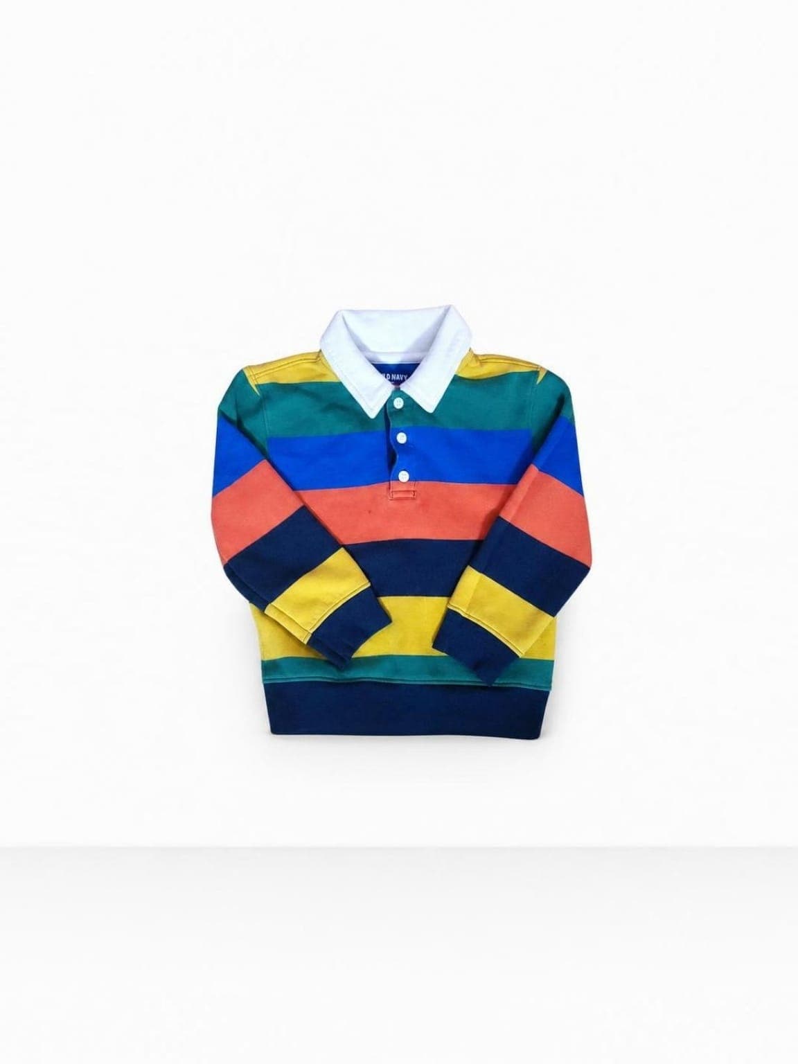 Seller-ready striped shirt product image created with Portrait Drop